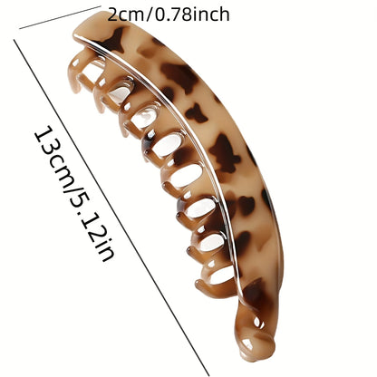 1/2PC Matte Banana Hair Clip Fish Shaped Ponytail Headband for Women Hair Accessories Hairgripstwist Clamp Barrettes Headwear