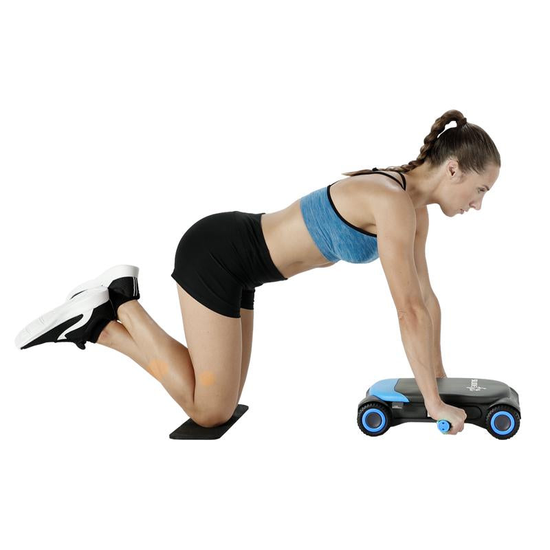 WONDER CORE, Ab Roller Board with 4 Wheels, Automatic Rebound Abdominal Wheel for Core Workout, Ab Exercise Equipment,With Knee Pad Four Wheel Valentine Gift Springtik
